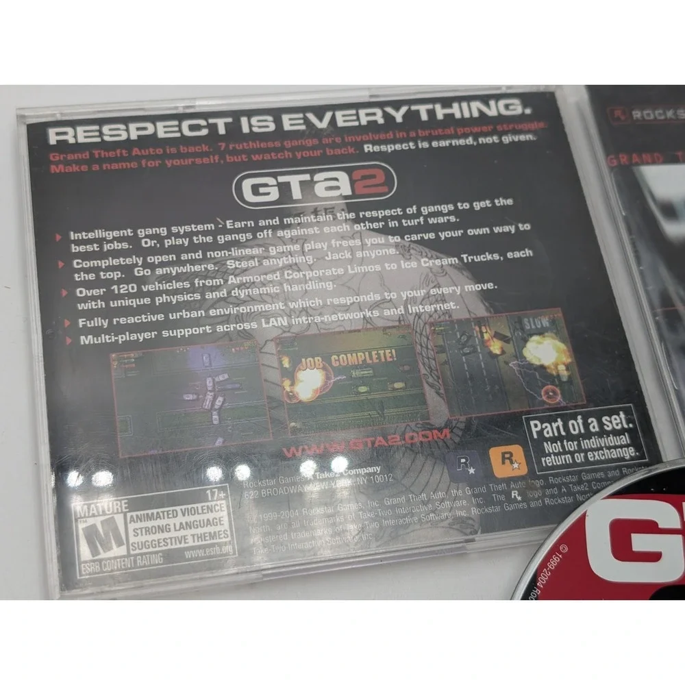 Grand Theft Auto 2 (PC, 1999) Complete With Manual CD Rom Windows